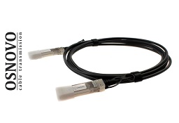 Модельный ряд кабельных сборок от OSNOVO: OC-SFP-10G-1M, OC-SFP-10G-2M, OC-SFP-10G-3M