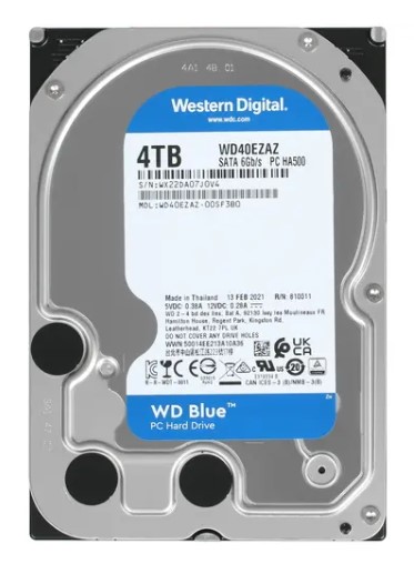 Жесткий диск 4ТВ WD Blue [WD40EZAZ] Фото