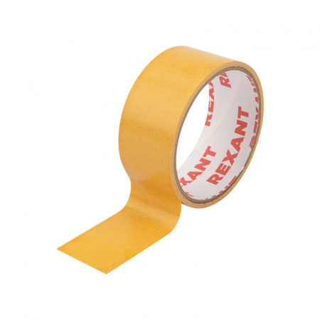 Двухсторонний скотч REXANT, полипропиленовая основа, 38 мм, ролик 5 м Фото