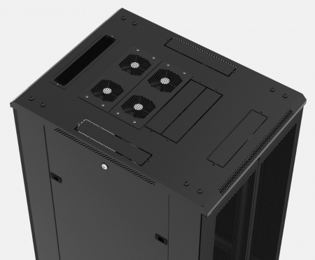 Hyperline TTB-3266-AS-RAL9004 Шкаф напольный 19-дюймовый, 32U, 1610x600х600 мм (ВхШхГ) Фото