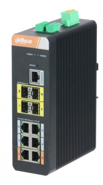DH-PFS4410-6GT-DP 6-портовый гигабитный управляемый коммутатор с PoE Фото