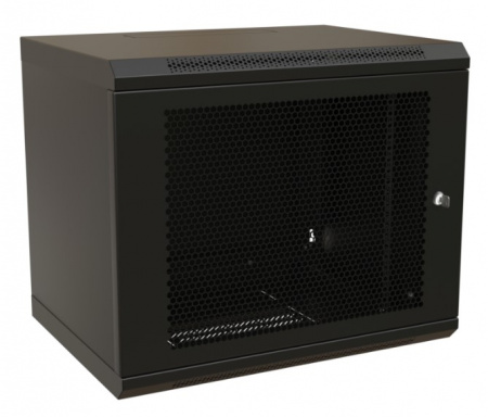 WR-TW-1566-SD-RAL9004 Шкаф настенный 19-дюймовый (19