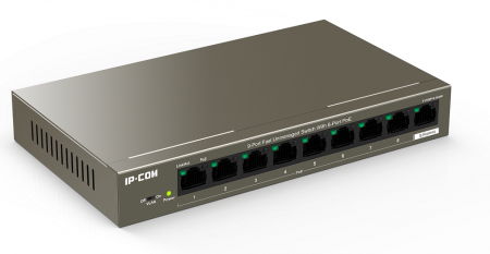 F1109P-8-102W 9-портовый настольный PoE коммутатор 10/100 Мбит/с с 4-портами PoE Фото F1109P-8-102W 9-портовый настольный PoE коммутатор 10/100 Мбит/с с 4-портами PoE Фото