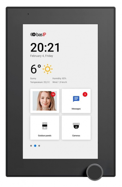 AZ-07L Black Монитор IP-видеодомофона цветной Фото AZ-07L Black Монитор IP-видеодомофона цветной Фото