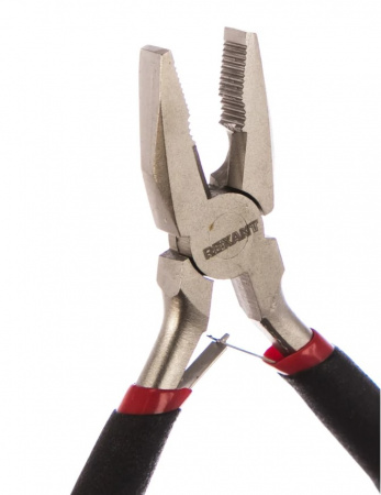 Плоскогубцы REXANT Мини 120 мм никелированные, авторазжим, обливные рукоятки Фото