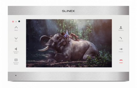 SLINEX SL-10IPTHD Silver+White, цветной видеодомофон 10'' Фото