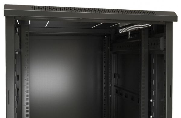 Hyperline TTB-4768-AS-RAL9004 Шкаф напольный 19-дюймовый, 47U, 2277x600х800 мм  Фото
