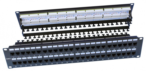 Hyperline PP3-19-48-8P8C-C6-110D Патч-панель 19