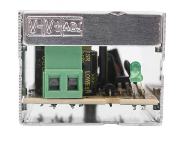 Источник питания 220 V AC/12 V DC 1 A 12 W с разъемами под винт, без влагозащиты (IP23) Фото Источник питания 220 V AC/12 V DC 1 A 12 W с разъемами под винт, без влагозащиты (IP23) Фото