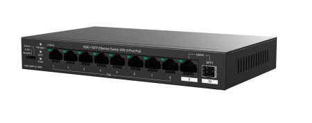 TEG1110PF-8-120W 10-портовый неуправляемый PoE-коммутатор Фото