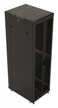 Hyperline TTB-4282-DD-RAL9004 Шкаф напольный 19-дюймовый, 42U, 2055x800х1200 мм (ВхШхГ) Фото