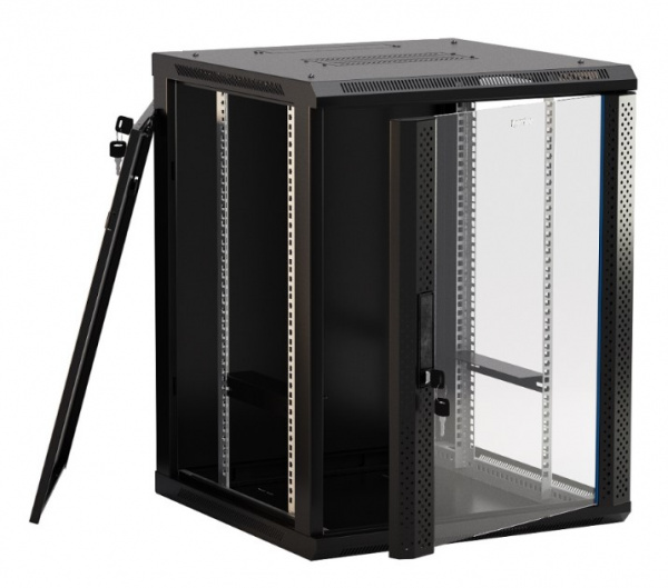Hyperline TWB-0645-GP-RAL9004 Шкаф настенный 19-дюймовый (19