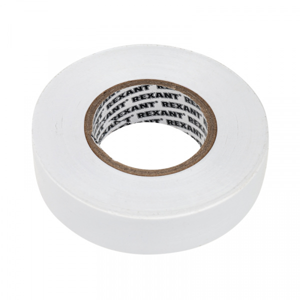 Изолента ПВХ профессиональная REXANT 0.18 х 19 мм х 20 м, белая, упаковка 10 роликов Фото