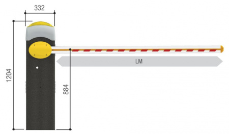 G3000DX Тумба шлагбаума для правостороннего монтажа Фото G3000DX Тумба шлагбаума для правостороннего монтажа Фото