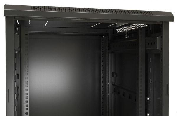 Hyperline TTB-4281-DD-RAL9004 Шкаф напольный 19-дюймовый, 42U, 2055x800х1000 мм (ВхШхГ) Фото