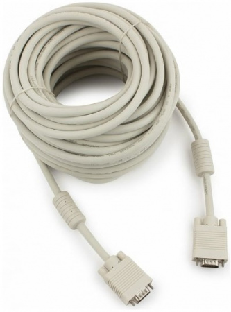 Кабель VGA Premium Cablexpert, 20м, 15M/15M, двойн.экран, феррит.кольца, пакет Фото