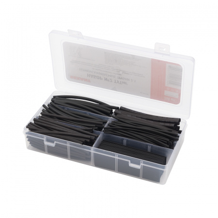 Набор №2 термоусаживаемых трубок ТУТ нг (2:1), черный, 260 шт. , REXANT Фото Набор №2 термоусаживаемых трубок ТУТ нг (2:1), черный, 260 шт. , REXANT Фото