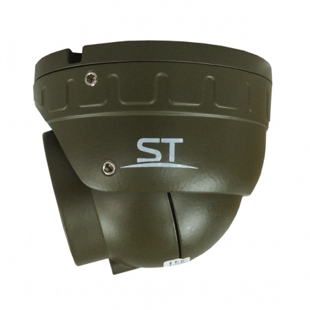 ST-S4501 POE ХАКИ (2,8mm) 4MP уличная купольная IP-камера с ИК подсветкой до 30 м Фото