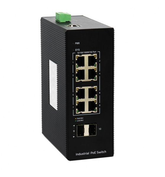 RVi-2NSIM08GP-2S Сетевой промышленный коммутатор с функциями управления L2+ Фото