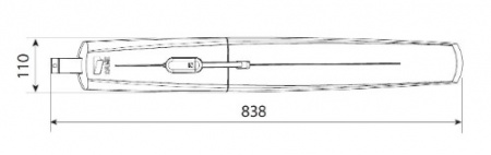 SWN20B - Привод 24 В линейный, самоблокирующийся с энкодером (корпус синий) Фото
