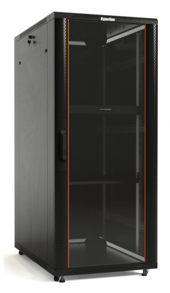 Hyperline TTB-4268-AS-RAL9004 Шкаф напольный 19-дюймовый, 42U, 2055x600х800 мм (ВхШхГ) Фото