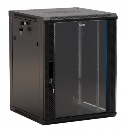 Hyperline TWB-0645-GP-RAL9004 Шкаф настенный 19-дюймовый (19