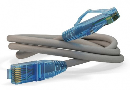 Hyperline PC-LPM-UTP-RJ45-RJ45-C6-1M-LSZH-GY Патч-корд U/UTP, Cat.6, LSZH, 1 м, серый Фото