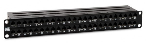 Hyperline PPHD-19-48-8P8C-C6A-110D Патч-панель высокой плотности 19