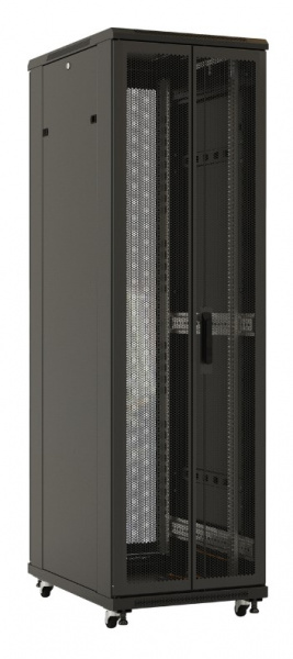 Hyperline TTB-4268-DD-RAL9004 Шкаф напольный 19-дюймовый, 42U, 2055x600х800 мм (ВхШхГ) Фото