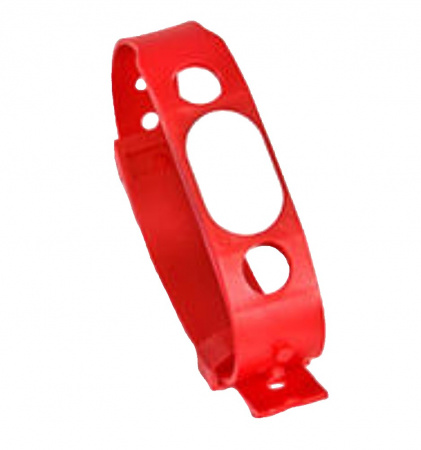 Браслет Temic, IL-15TR, пластиковый ремешок на заклёпке (красный) Фото