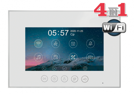 Marilyn HD Wi-Fi s (white) Монитор цветного видеодомофона Фото