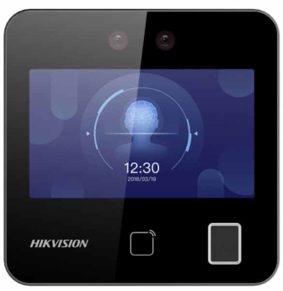 DS-K1T343EFX терминал доступа с распознаванием лиц (EM + опечатки пальцев) Фото