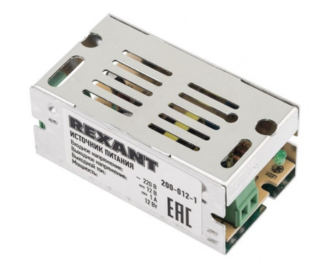 Источник питания 220 V AC/12 V DC 1 A 12 W с разъемами под винт, без влагозащиты (IP23) Фото Источник питания 220 V AC/12 V DC 1 A 12 W с разъемами под винт, без влагозащиты (IP23) Фото