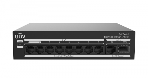 NSW2100-9GT1GP-LPOE-IN 8-портовый Гигабитный коммутатор PoE Фото