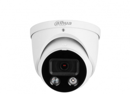 DH-IPC-HDW3449HP-AS-PV-0280B-S5 Уличная купольная IP-видеокамера Full-color с ИИ и активным сдерживанием 4Мп (2.8мм) Фото