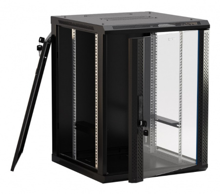 Hyperline TWB-1245-GP-RAL9004 Шкаф настенный 19-дюймовый (19