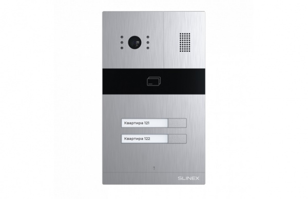 SLINEX MA-02 (серебро) Вызывная панель цветная накладная Фото SLINEX MA-02 (серебро) Вызывная панель цветная накладная Фото