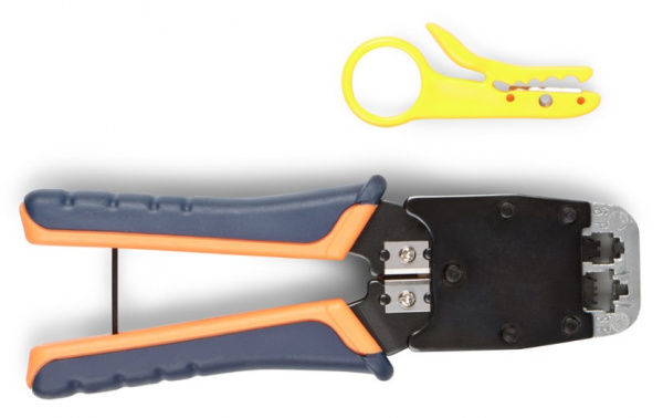 Hyperline HT-500 Инструмент обжимной для RJ-45, RJ-12, профессиональный Фото