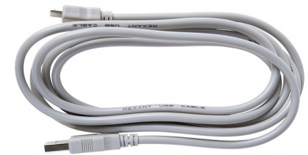 Кабель USB (шт. USB A - гн. USB A) 1.8 метра, серый REXANT Фото