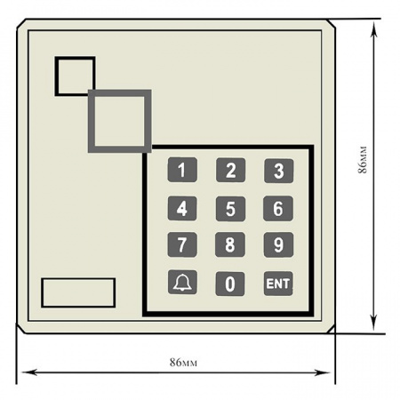 SR-R121K (черный) Считыватель бесконтактный для proxi-карт STRAZH Фото