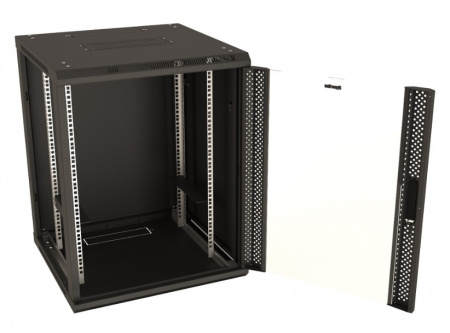Hyperline TWB-1245-GP-RAL9004 Шкаф настенный 19-дюймовый (19