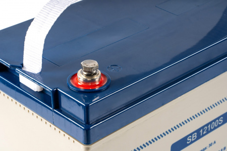 SKAT SB 12100S АКБ свинцово-кислотная тип AGM 12V 100Ач Iзар.30А, клеммы под болт М6 Фото