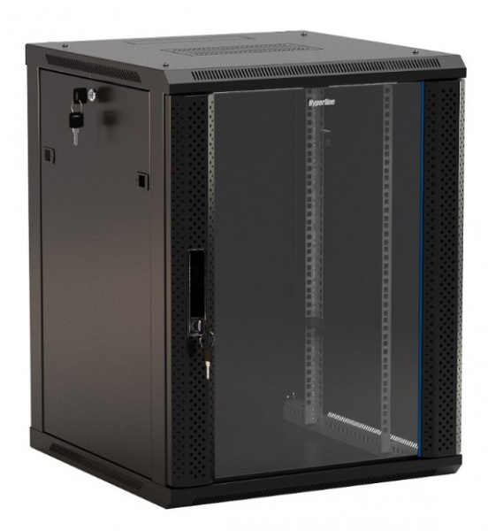 Hyperline TWB-0666-GP-RAL9004 Шкаф настенный 19-дюймовый (19
