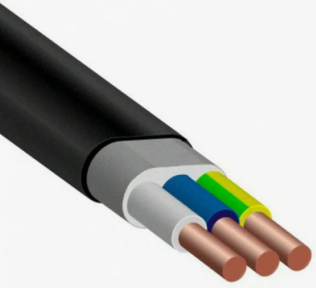 Кабель силовой ВВГнг(А) 3х2.5-0.660 плоский однопроволочный ТРТС Фото