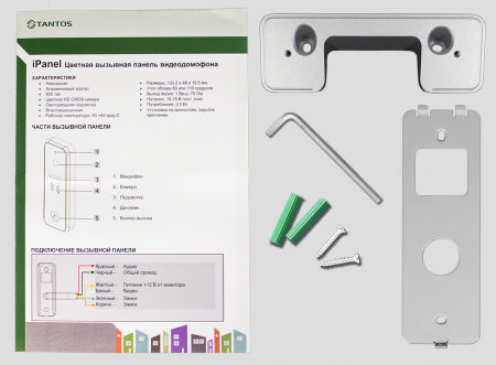 iPanel 2 (White) 110 град. Вызывная панель с цветным модулем видеокамеры высокого разрешения Фото