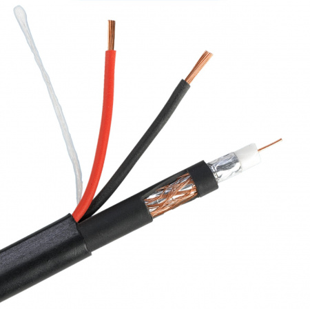 РК 75+2х0,75 (48) PVC ВНЕШНИЙ (черный, 200м) Фото