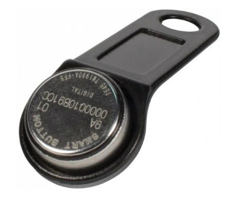 DS-1990A iButton (черный) Ключ с пластиковым держателем Фото