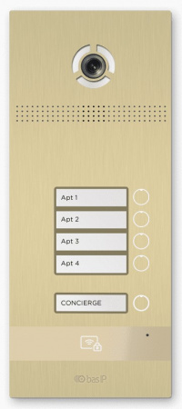 BI-04FB GOLD Вызывная панель на 4 абонента Фото
