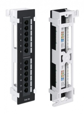 WR-PL-12-C5E-WL-D Патч-панель настенная, 12 портов RJ-45, категория 5е, с подставкой Фото