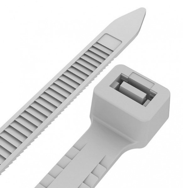 Хомут-стяжка кабельная нейлоновая REXANT 250 x3,6 мм, серая, упаковка 100 шт. Фото Хомут-стяжка кабельная нейлоновая REXANT 250 x3,6 мм, серая, упаковка 100 шт. Фото